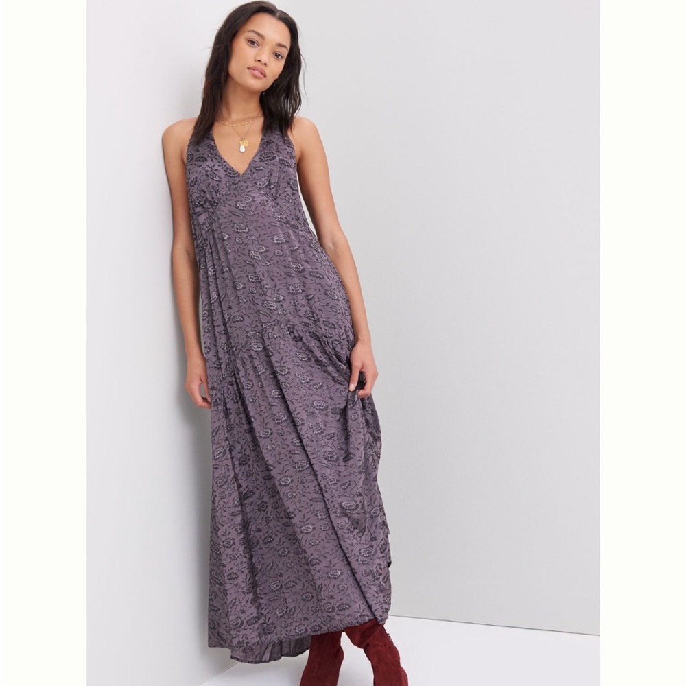 ✨ Anthropologie Melinda Jacquard Maxi Dress Sz M
